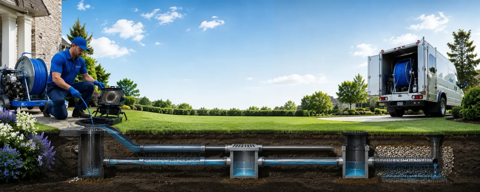 Outdoor drain cleaning information for Elberta, MI